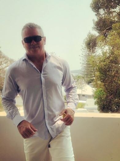 Gold Coast shark attack victim Nick Slater, 46.