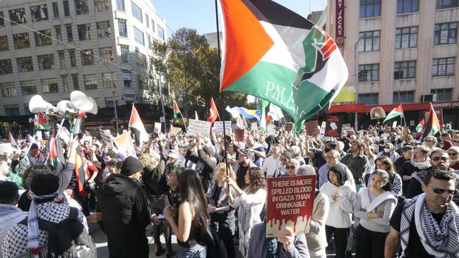 A pro-Palestine rally in Melbourne in May. Picture: NewsWire / Valeriu Campan