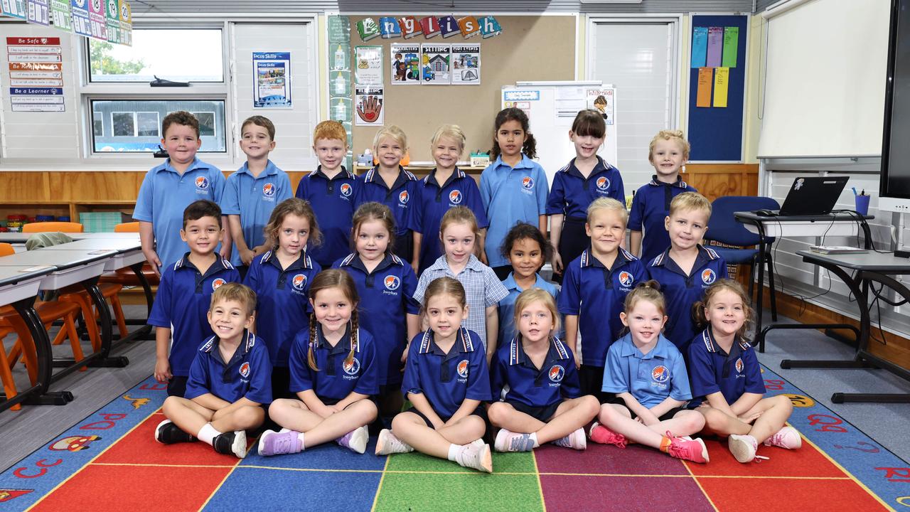 My First Year 2025 -Trinity Beach State School prep class C. Logan, Kallum, Hamish, Mia, Heidi, Torah, Skylar, Luceus, Billy, Tilly, Makayla, Izabella, Kora, Jaxon, Noah, Archie, Willow, Kyla, Dakota, Novah, Mia. Picture: Brendan Radke