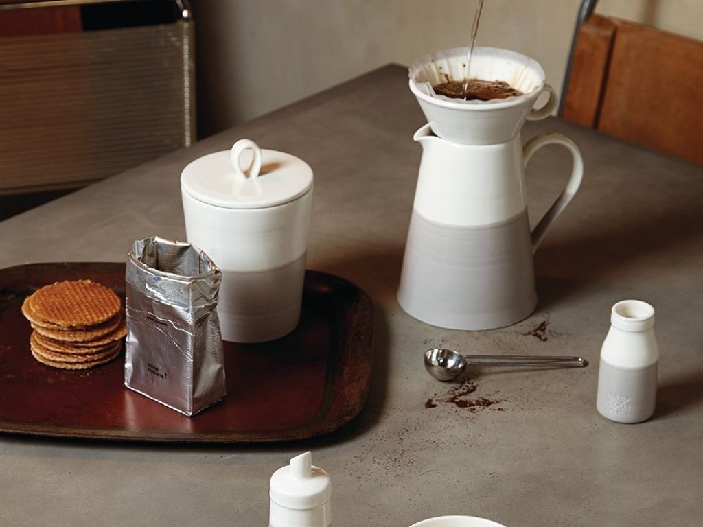 We love the look of this porcelain French press.