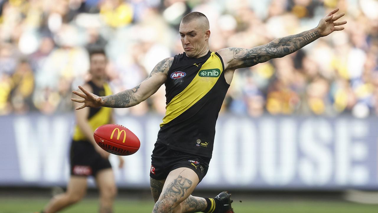Dustin Martin is still looking to improve. Picture: Daniel Pockett/Getty Images