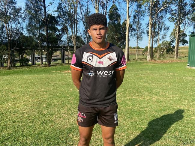 Paul Johnson of the Macarthur Wests Tigers Andrew Johns Cup team. Picture: Contributed