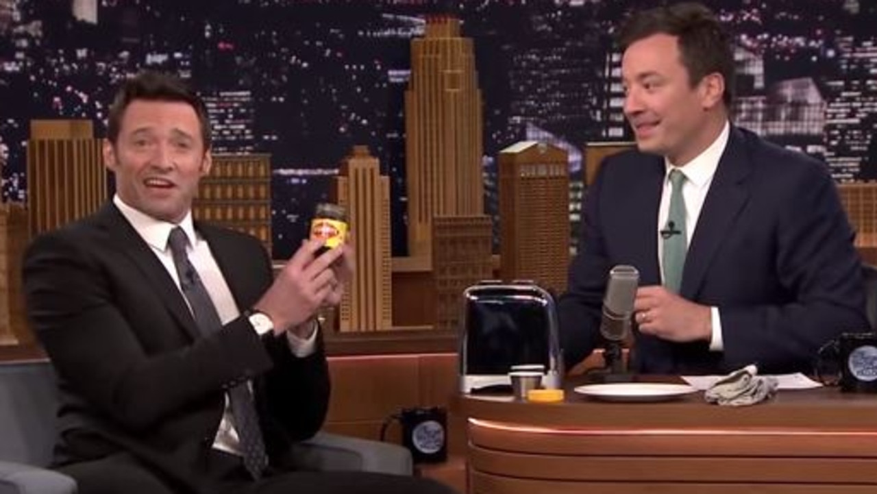 Hugh Jackman tried to make US chat show host Jimmy Fallon like Vegemite. He failed.