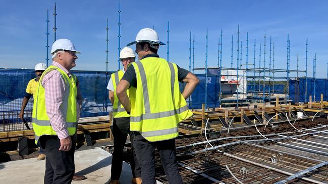 The NT government has committed $16m a year to operate a 24-bed mental health unit under construction at the Royal Darwin Hospital. Picture: Fia Walsh.