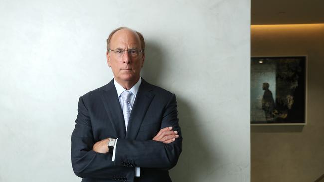 Larry Fink claims the Hamas atrocities of October 7 and Israel’s response in attacking Gaza had taken the world ‘almost to a whole new future’. Picture: John Feder