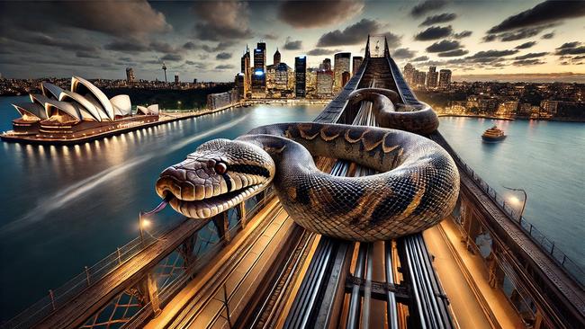 The threat of rail strikes is still slithering across Sydney. Image: ChatGPT