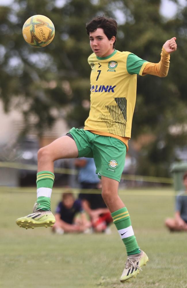 Townsville Warriors FC junior Alexander Sciuto. Picture: Sharon Woodward