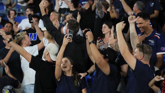 17th October 2020, Runaway Bay Fans during the Gold Coast Rugby League A-Grade Grand Final between the Runaway Bay Seagulls and the Burleigh Bears played at CBus Stadium Photo: Scott Powick Newscorp