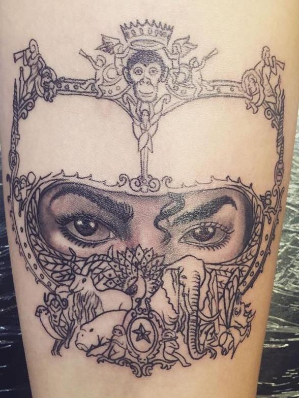 Paris’ Michael Jackson tattoo. Picture: Paris Jackson/Instagram