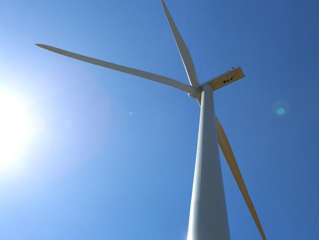 The first turbine has been erected at Golden Plains Wind Farm in Rokewood.