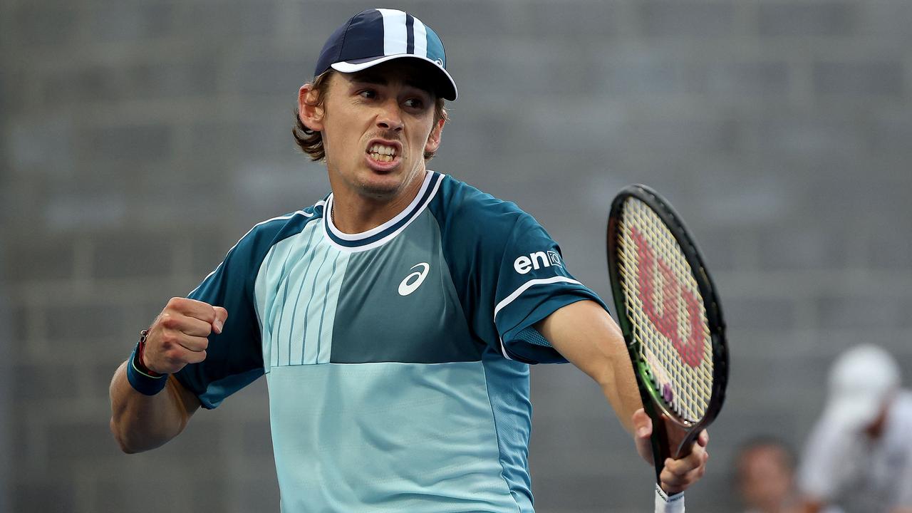 Alex de Minaur is firing at the US Open. Picture: Mike Stobe / Getty Images North America / Getty Images via AFP