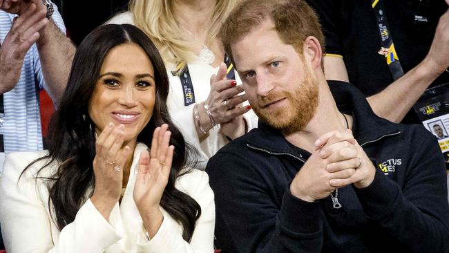 For children to be left hyperventilating in terror when the world’s never been richer and better fed is the kind of paranoid narcissism over which Prince Harry and Meghan Markle reign. Picture: AFP