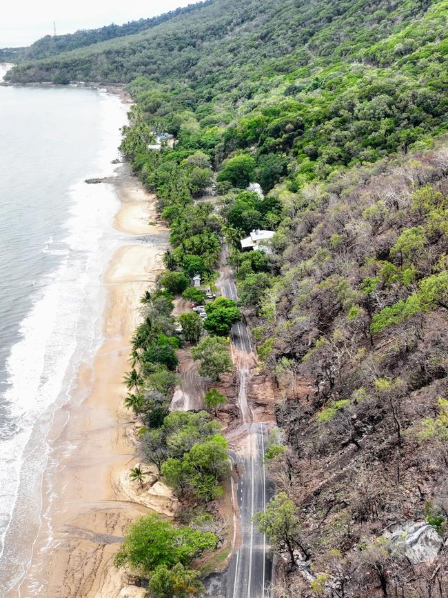 The road to Port Douglas has been hit with landslides following Tropical Cyclone Jasper. Picture: Brendan Radke