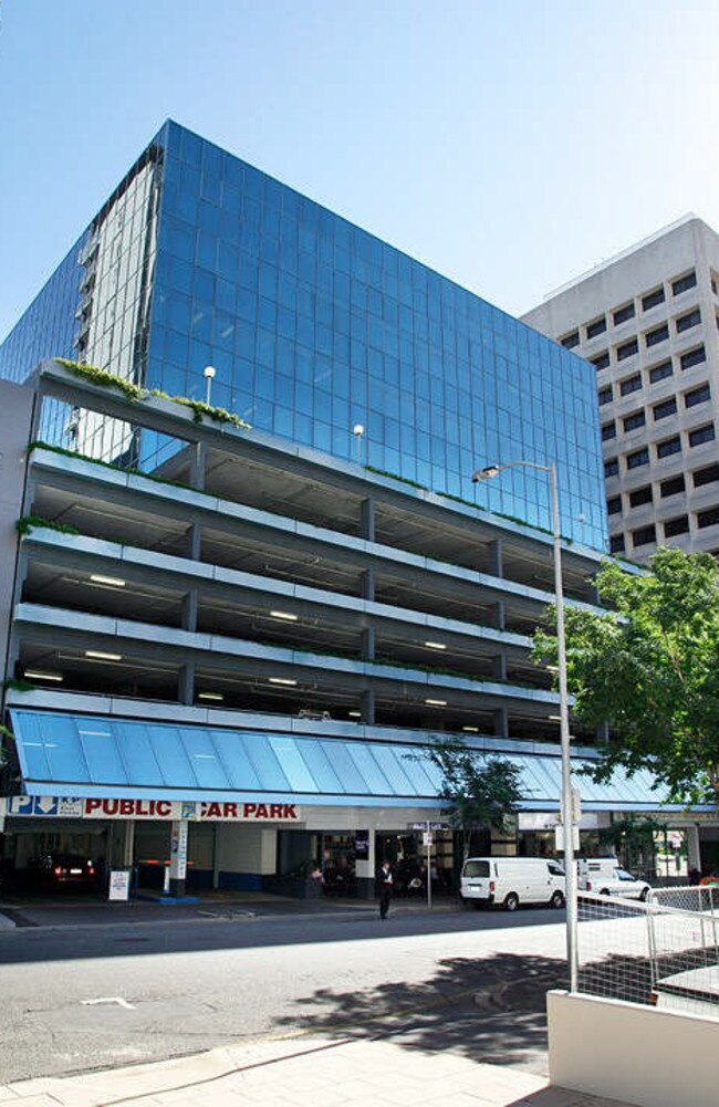 The office and car park building 40 Tank St in the Brisbane CBD that has sold for $93 million.