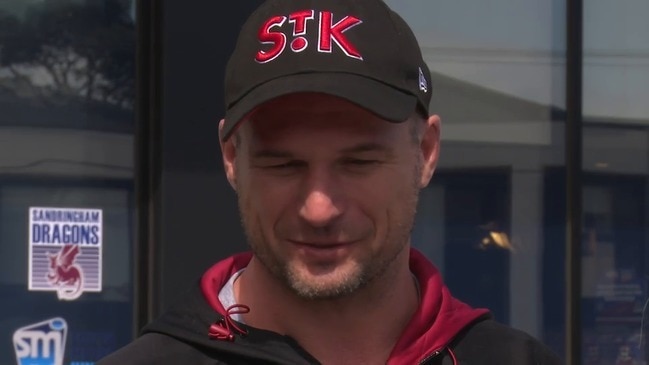 Mourners pay tribute to Danny Frawley at the St Kilda clubrooms