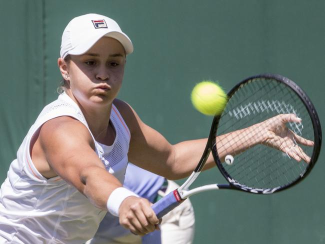 Wimbledon Championship 2019. Ash Barty easily wins the second round against Alison Van Uytvanck. Picture: Ella Pellegrini