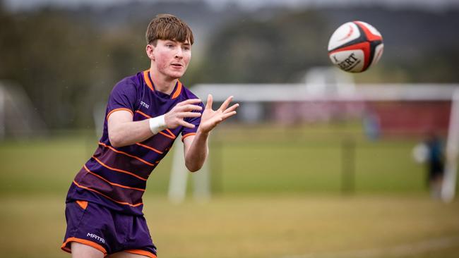 Zane Glanville in action at the U15s Queensland Schools Rugby Union State Championships. Picture: Brendan Hertel/QRU.