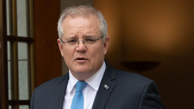 Scott Morrison in Canberra on Wednesday. Picture: NCA NewsWire / Andrew Taylor