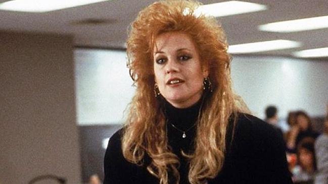 Big hair is back, just like Melanie Griffith in Working Girl.