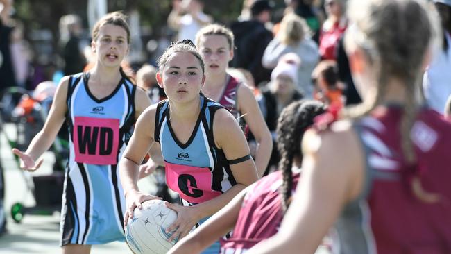 Action from the 2019 Netball NSW HART Junior State Titles. The event was cancelled last year due to the coronavirus pandemic.