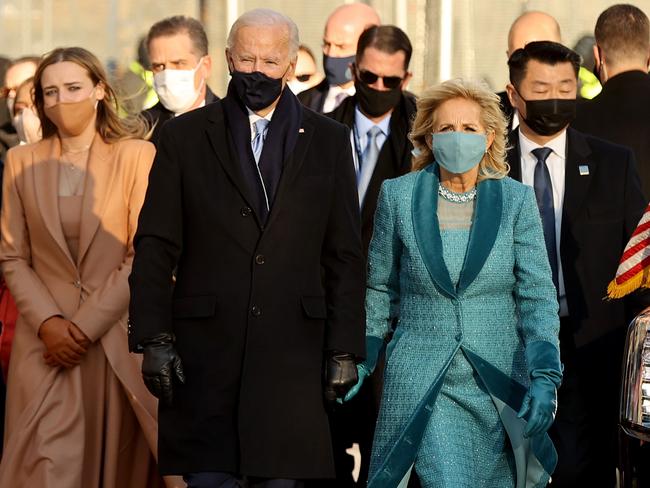 A fashion moment at the presidential. Picture: AFP