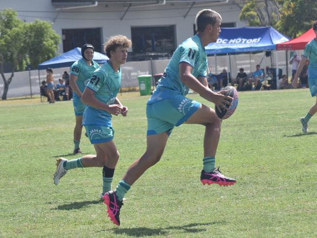 Warba Wangarunya Rugby League Carnival, under-17 boys, Black Boys versus Masada Iosefa and Gary Field Memorial, Saleyards Park, Rockhampton, January 19, 2024.