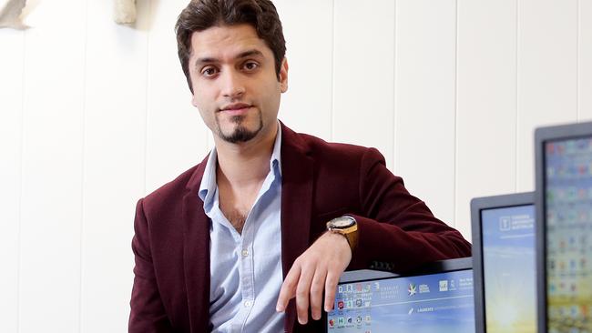 Dr Seyedali Mirjalili poses at Torrens University in Fortitude Valley, Brisbane on Friday, September 13, 2019. Dr Ali has been nominated for a Pride of Australia Award for his research into AI. (AAP Image/Claudia Baxter)