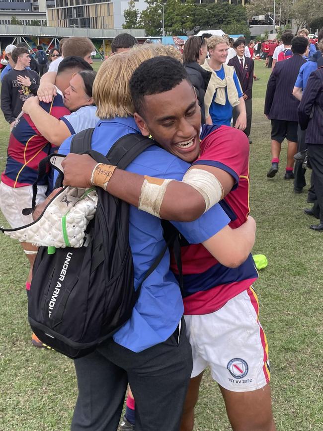 Brisbane State High School’s Netani Lesimaikimatuku.