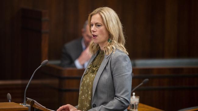 Labor leader Rebecca White said the party took a fully costed alternative budget to the recent election. Picture: Richard Jupe