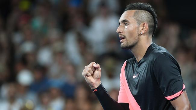 Nick Kyrgios has become as famous for his outbursts as his undeniable talent. (Pic: Julian Smith)