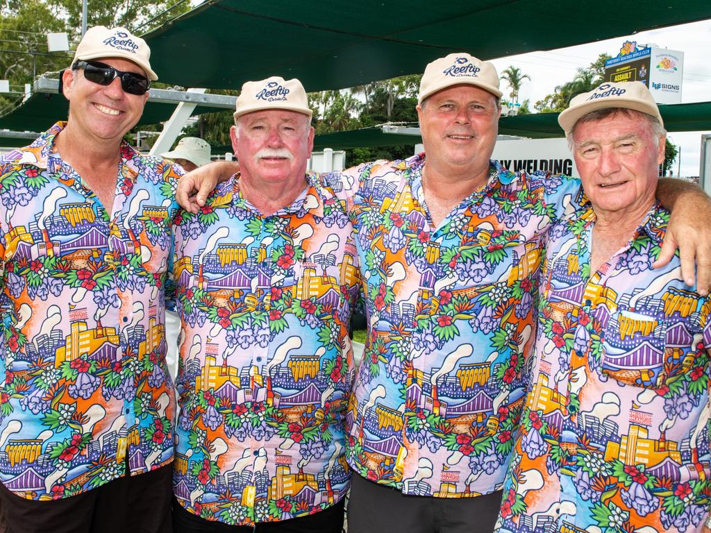 Alan Quinn, Alan Thompson, Doug Dalley and Robert Lynch at Australia Day @ The Bowlsie Northern Beaches Bowls club.Picture: Michaela Harlow