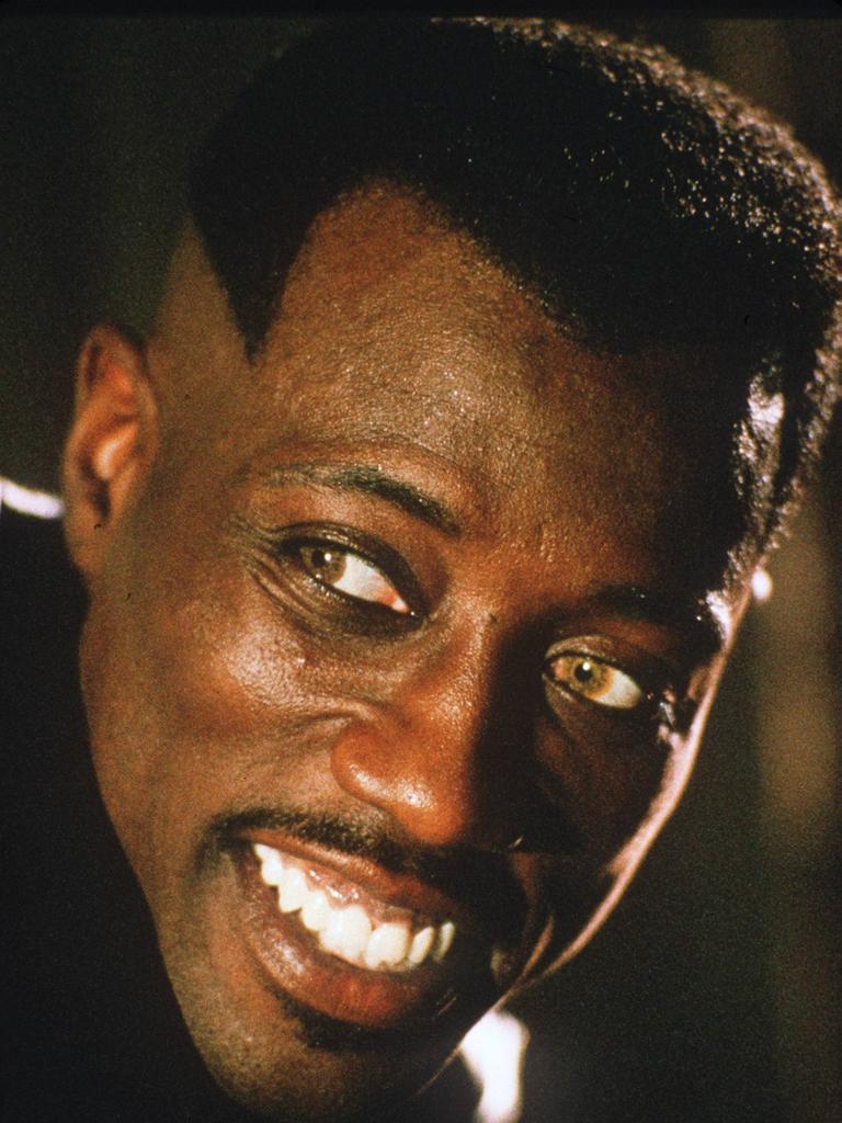 Actor Wesley Snipes in a scene from the movie "Blade".