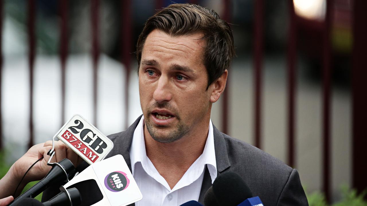 Mitchell Pearce speaks following the infamous Australia Day incident. Picture: Adam Yip/Daily Telegraph