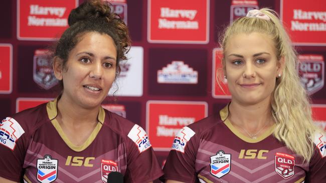 Seasoned Maroons Tallisha Harden and Kody House are among a new-look side. Pic: Lachie Millard