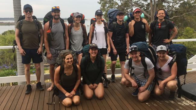 The group of hikers were set to tackle the three-day Wingan Inlet-Mallacoota wilderness walk before being rescued.