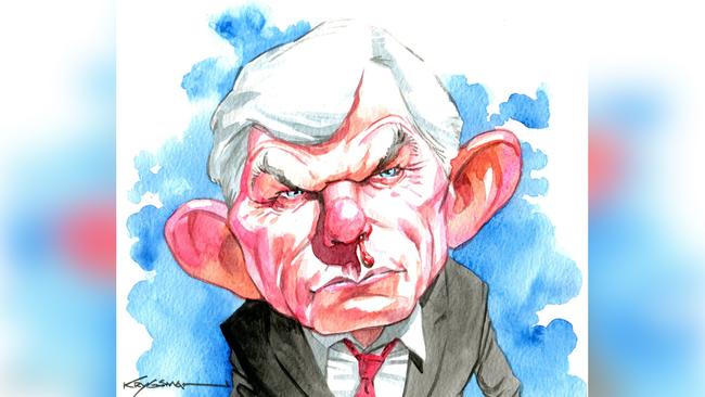 CSL chairman Brian McNamee. Illustration: Sturt Krygsman