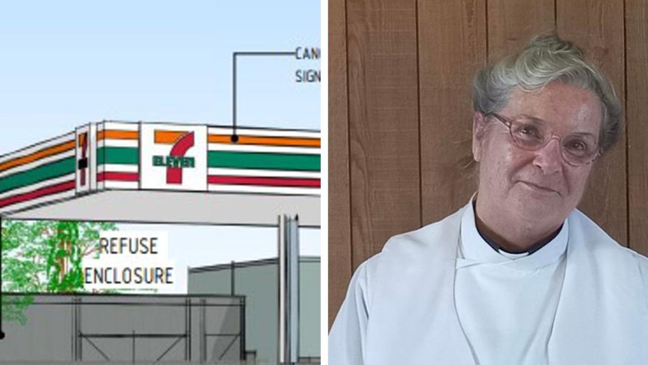 A proposed 7 Eleven service station has nearby residents enraged, with a Mackay archdeacon saying funerals and other solemn events could be affected at the church across the road.