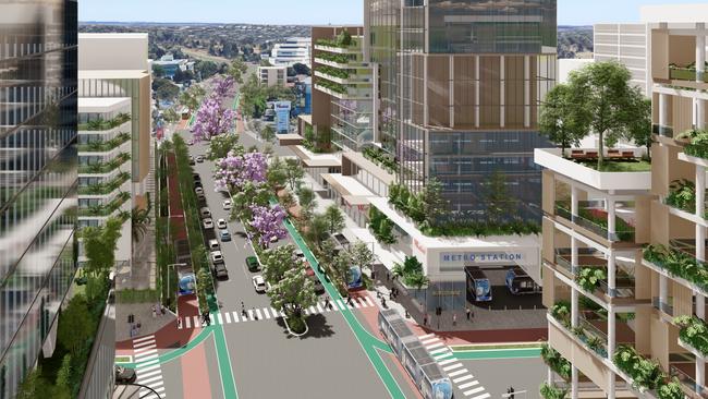 What Chermside could look like along Gympie Rd looking north towards the Westfield shopping centre. Picture: Suburban Futures by MODE Design