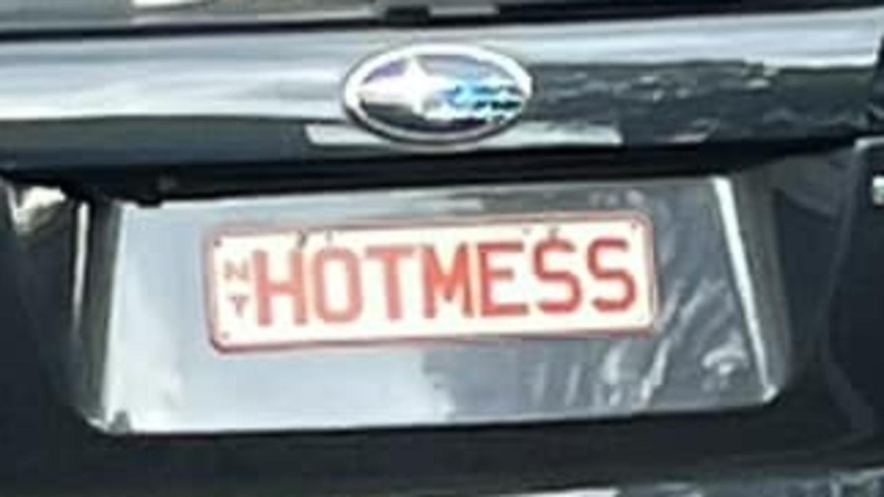 NT funny number plate, HOTMESS. Picture: Facebook / NT Number Plates