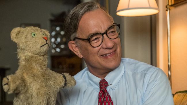 Tom Hanks stars as Mister Rogers in A Beautiful Day in the Neighbourhood. Picture: Lacey Terrell