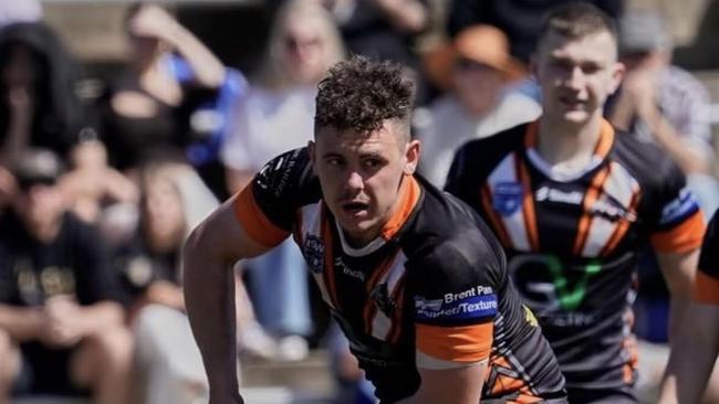 Michael Griffiths playing for the Batemans Bay Tigers in the 2022 Group 16 rugby league competition. Photo: Batemans Bay Tigers.