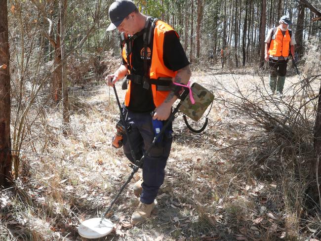 Prospectors search the bushland. Picture: NCA NewsWire / David Crosling