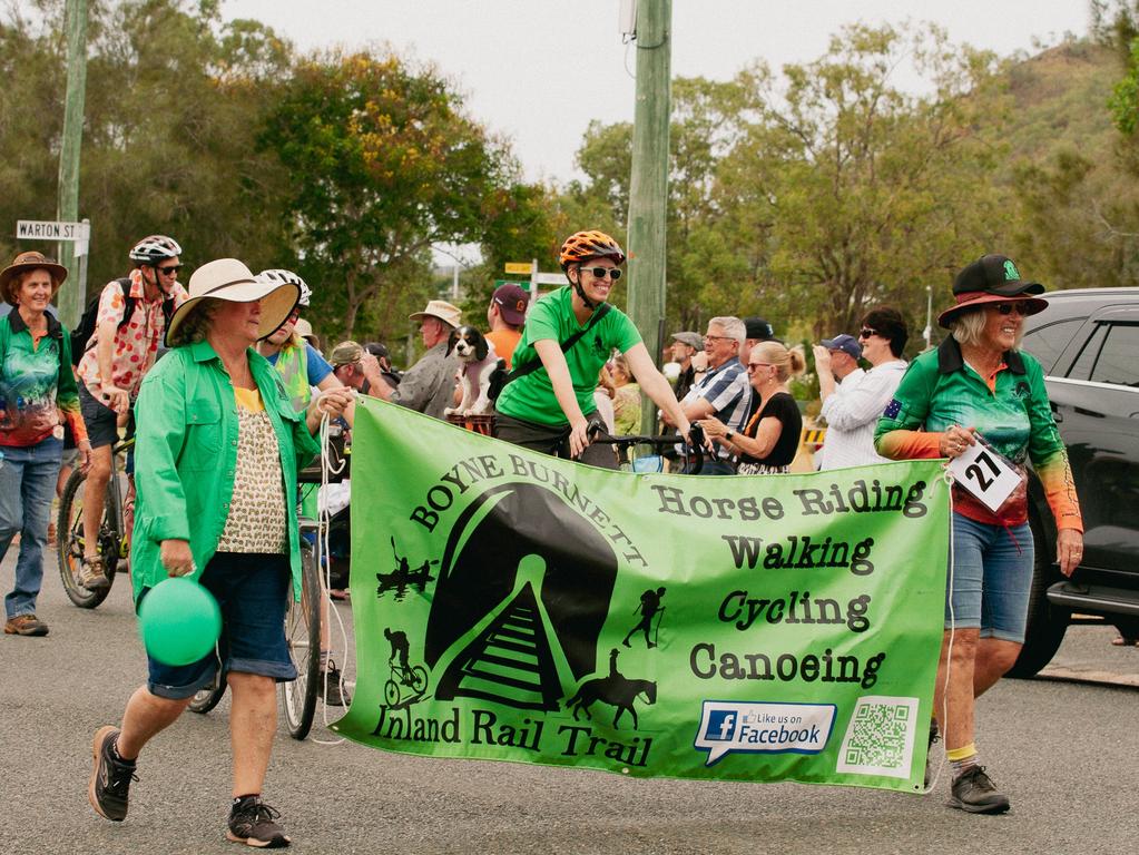 The Boyne Burnett Inland Rail Trail at the 2023 Gayndah Orange Festival.