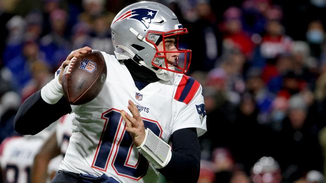 The Patriots ran the ball 46 times compared to just three pass attempts. (Photo by Timothy T Ludwig/Getty Images)