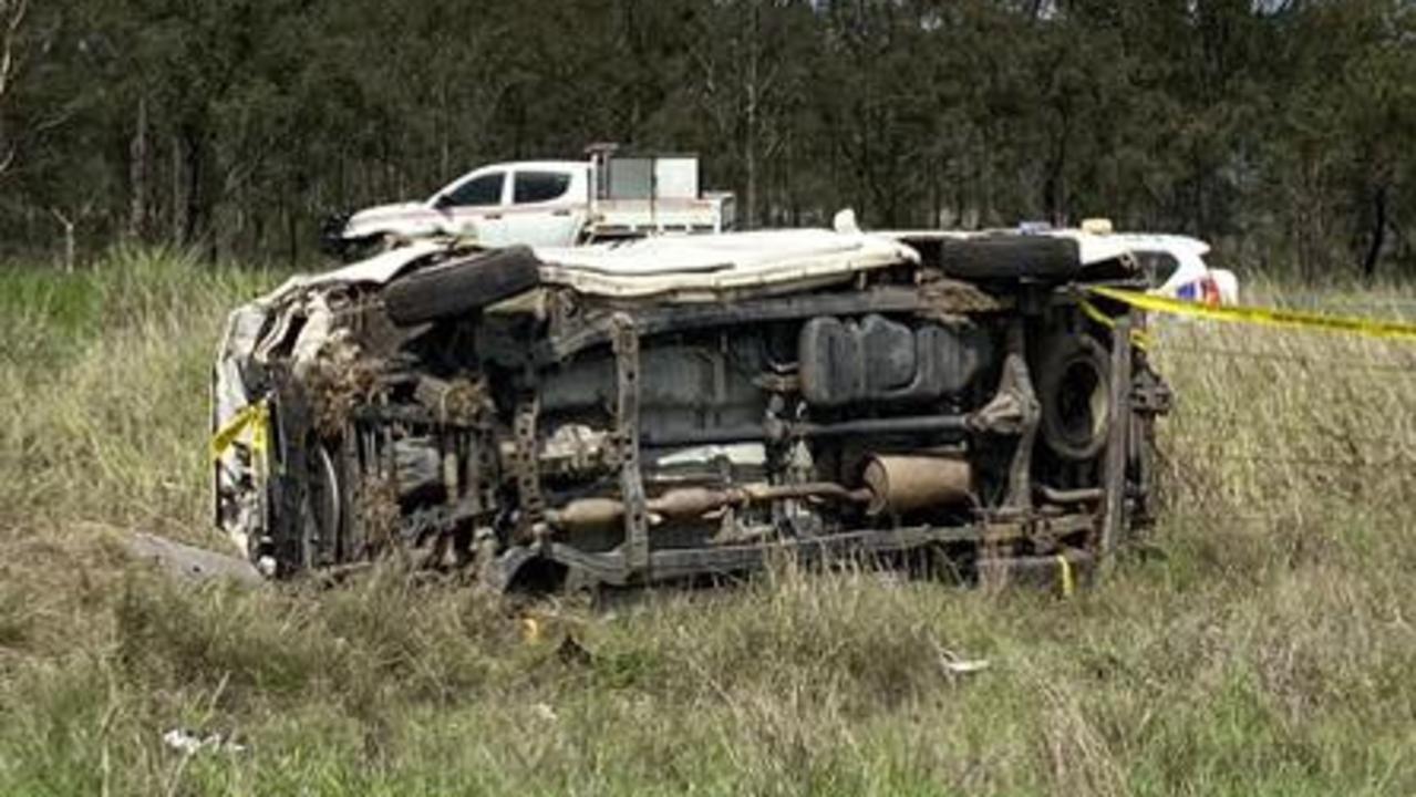 RACQ CQ Rescue was tasked to a single vehicle rollover on the Bruce Highway 30km south of St Lawrence on Tuesday, December 5, 2023. Picture: RACQ CQ Rescue