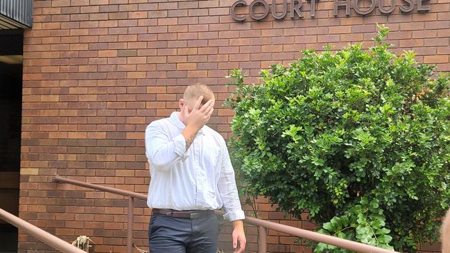 Lochlin Bailey Smith, 19, leaves Yeppoon Courthouse after being sentenced on March 13.