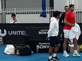 The tennis superstar says he will juggle fatherhood with his sport. Pictures: Jonathon Moran