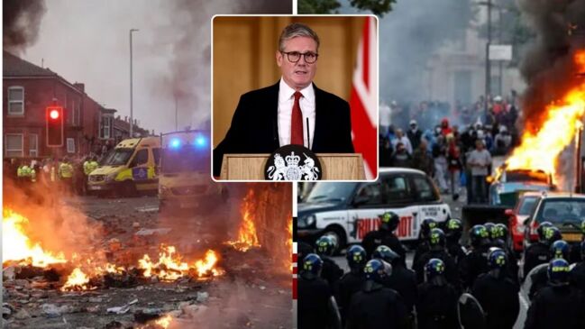 Keir Starmer enraged by ‘far-right thuggery’ as UK rocked by worst riots in 13 years