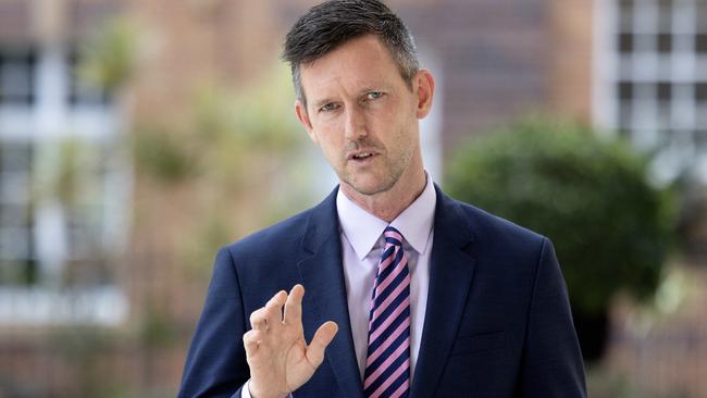 State Transport Minister Mark Bailey has banned Matt Canavan from an inland rail meeting. Picture: NCA NewsWire / Sarah Marshall