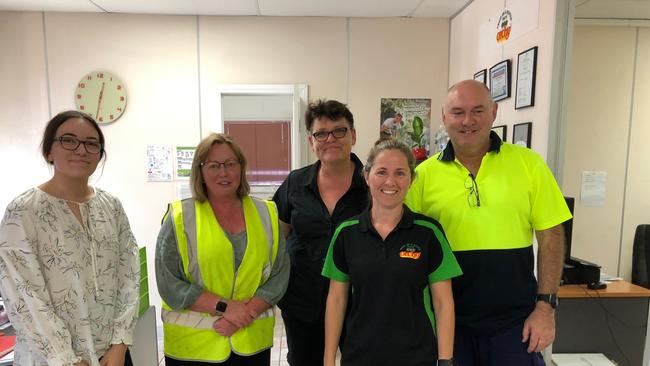 Orchy staff (left to right) Mikayla Genzel, Annette Grice, Annette le Blang, Gaylene Pesch, Peter Foley. Photo. supplied. 